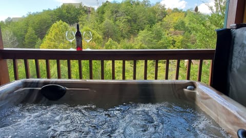  Sparkling clean hot tub is perfect for a soak after a long hike 
