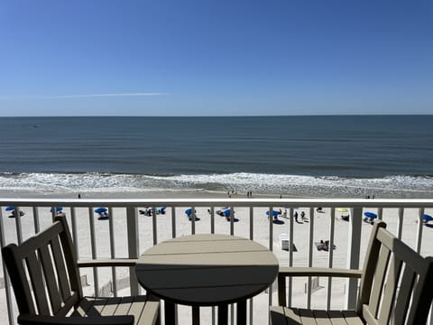 Stunning beach view from your balcony