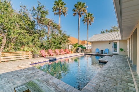 Relax year round in the heated pool.  BBQ, swim, sit, or layback in the sun