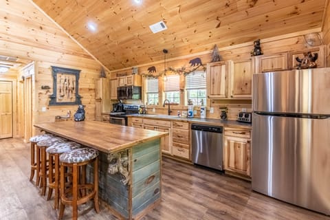 Kitchen - Full kitchen with stainless steel appliances.