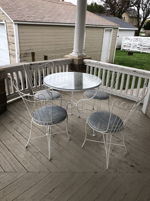 Seating area on porch. Will see some updates in 2020 