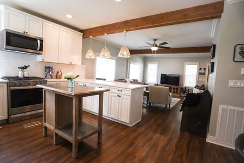 Kitchen Open to Living Room