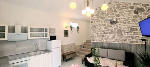 living room with kitchen apartment Dream