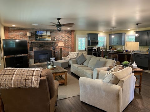 Open Living/Kitchen/Dining Area