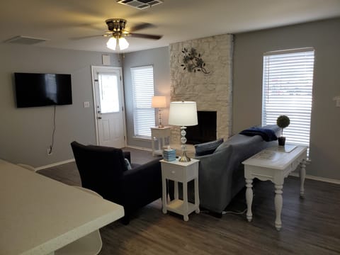 Relax in freshly decorated living space.
