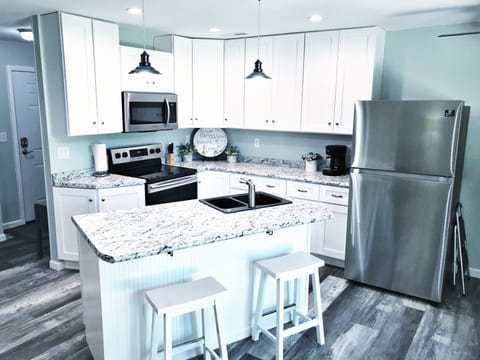 Eat in counter and stools