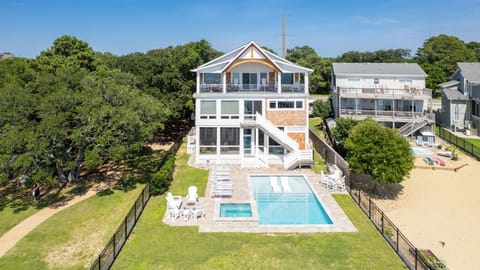 Rear Exterior Aerial View of Sunset Bay