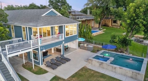 Aerial view of the property