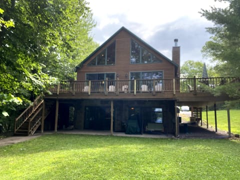 Front of the home from the Lake side