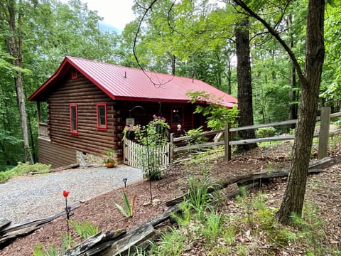 The Red Roof Cottage features parking for two vehicles