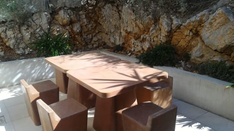 Terrace in back of the house