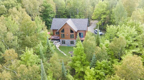 Aerial view, from lake side