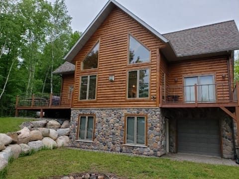 Rear of cabin, lake side