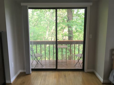 deck off upstairs master suite