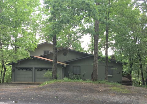 Front of house (garage is great for storage of  golf clubs, ski equipment, etc