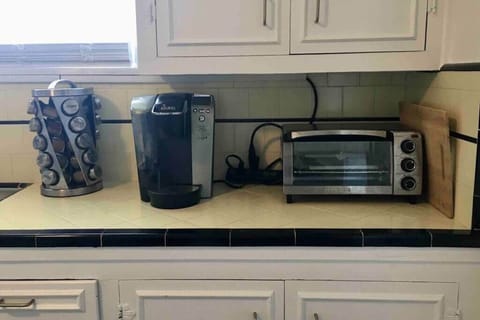 Make some quick coffee and toast for on the go!