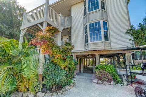 Front of Villa with Golf Cart Parking