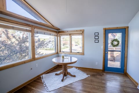 Four season porch directly off of bedroom