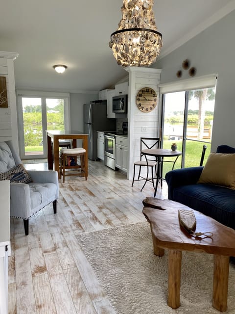 Bright and cheery space with water views all around!