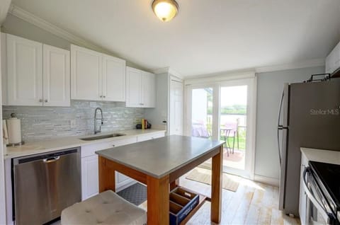 Bright kitchen with a water view!
