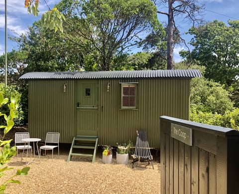 Welcome to the Coop, a luxury shepherds hut on the coast.