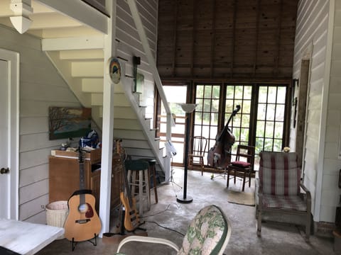 Breezeway with a few instruments out.