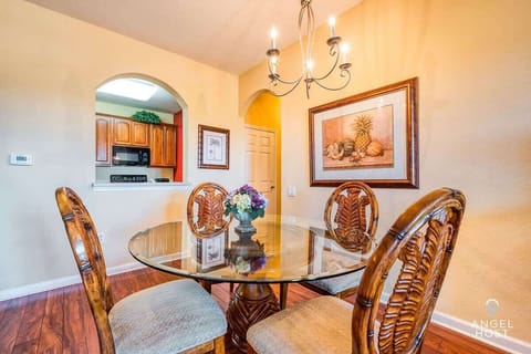 Nice dining table for sharing meals together.