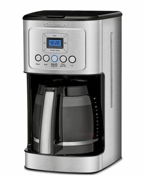Most asked question is about the coffee maker. She uses ground coffee.