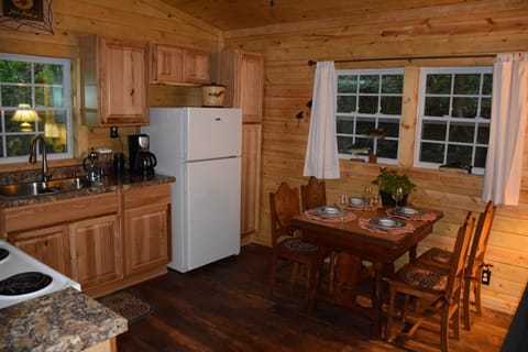 All the cooking needs are supplied plus coffee. 