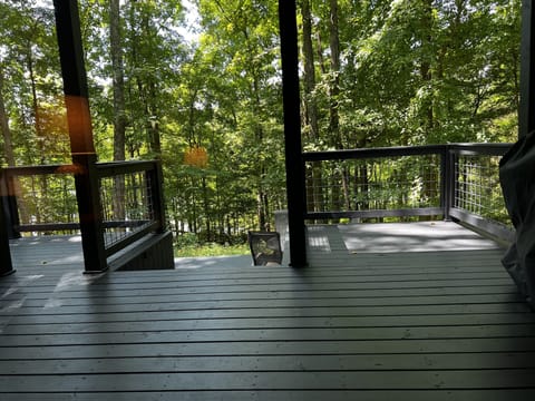 walk-out lower level from bedroom