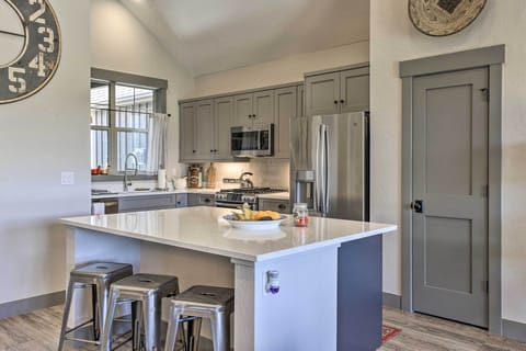 Fully Equipped Kitchen | Drip Coffee Maker | Stainless Steel Appliances