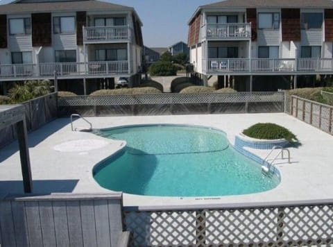 Condo pool on oceanside.
