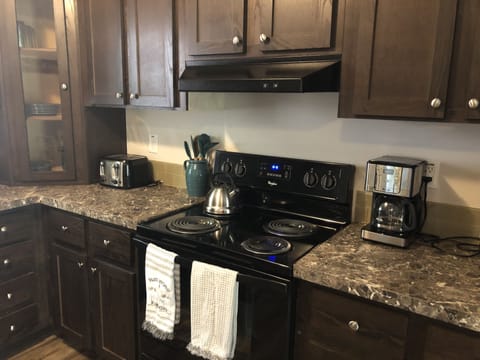 Fully equipped kitchen with nice appliances