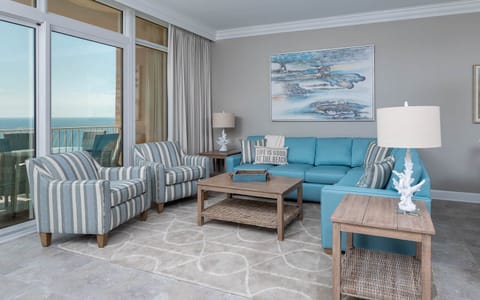living room with sleeper sofa