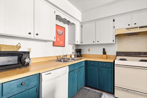 Kitchen stocked with everything you need to stay in and cook a complete meal!