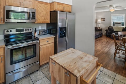 Kitchen with everyday appliances