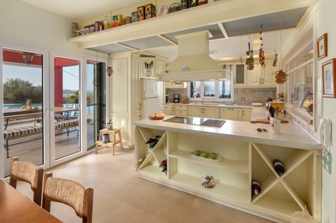 With direct access to the outdoor dining area and terrace