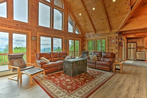 Prattsville Vacation Rental | 3BR | 4BA | 2,360 Sq Ft | Stairs to Access