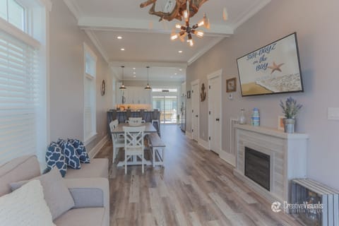 Spacious open first floor with vaulted ceilings and abundant natural light! 