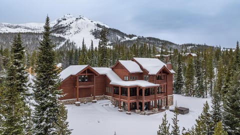 Back of timber Lodge