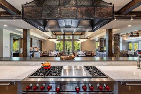 View from kitchen into formal dining room
