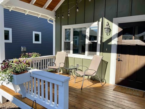 Patio awesome for morning coffee