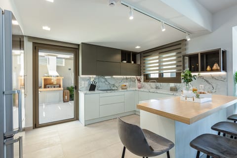 A fully equipped kitchen for culinary wonders.