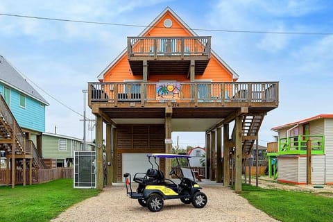 Check out the elevator. Ask about our low rates on the golf cart.