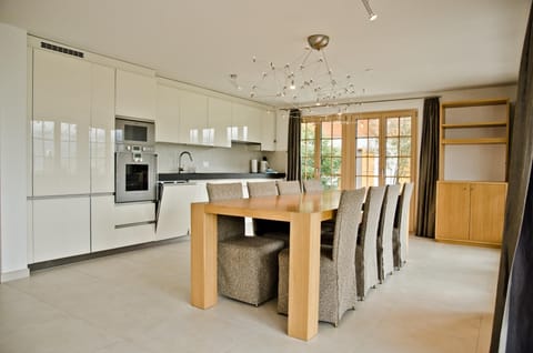 Dining area and kitchen