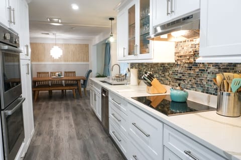 The kitchen has a double oven and all brand new appliances.