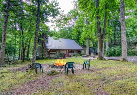 Creekside Cabin with Bonfire Pit - Who's ready for some S'mores