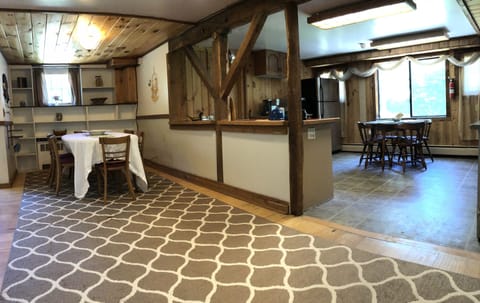 Dining room and open kitchen
