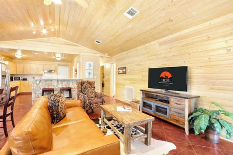 Flat screen TV in the living room