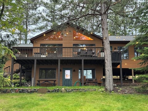 Back of the cabin-looking out to lake 
